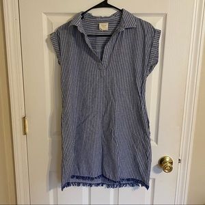 Harper Heritage Blue and White Striped Dress- Women’s Extra Small